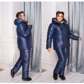 Зимний теплый костюм на овчине 