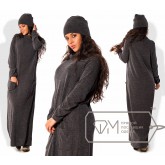 Платье из ангоры с шапкой